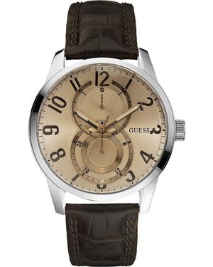 Orologio Da Donna Guess Y17018 - Cassa Acciaio 32 Mm, Quadrante Analogico, Cinturino Pelle Marrone, Vetro Minerale - 4