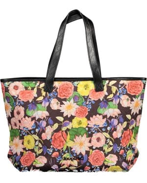 Desigual Bols_eterea Black Namibia Shopping Bag - White