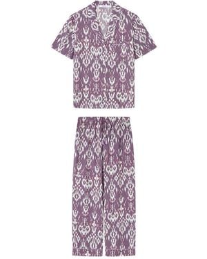 Women'secret Capri Pyjama Mix and Match Weekend Scape Pijamas - Morado