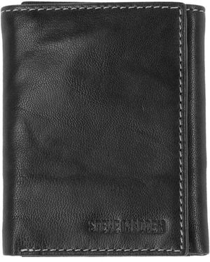 Steve Madden Rfid Trifold Wallet With Id Window - Black