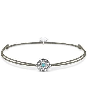 Thomas Sabo Little Secret Bracciale da Donna Etnico in Argento 925 Ls022-378-5-L20V - Bianco