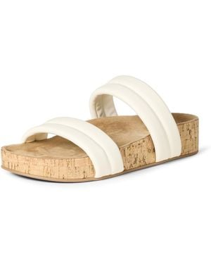 Amazon Essentials Sandali a Fascia in Sughero Donna - Metallizzato