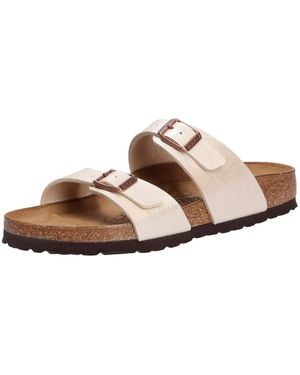 Birkenstock Sandales Sydney Birko-flor® Graceful Pearl White - Brown