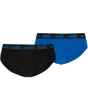 PUMA Elements Men Basic Briefs 2p Blue