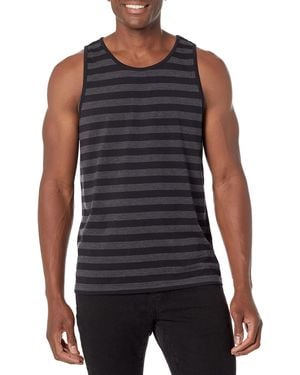 Amazon Essentials Regular-fit Ringer Tank Top,zwart/houtskool Heather,us Xxl - Blauw