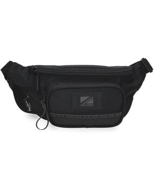 Pepe Jeans Stratford Waist Bag Grey 30x13x5cm Polyester By Joumma Bags - Black