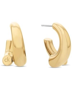 Calvin Klein Orecchini da Donna Collezione CK SPIRAL in Oro Giallo - 35000765 - Metallizzato