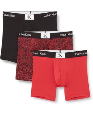 Calvin Klein Boxer Brief 3pk Boxer Briefs - Red