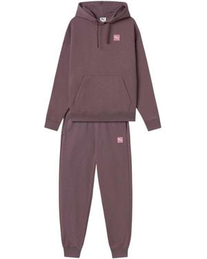 PUMA Tuta da Donna in Pile Loungewear Viola Taglia M Codice 689346-88