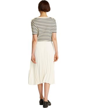 Tommy Hilfiger Fluid Pleated Pull On Midi Skirt - Negro