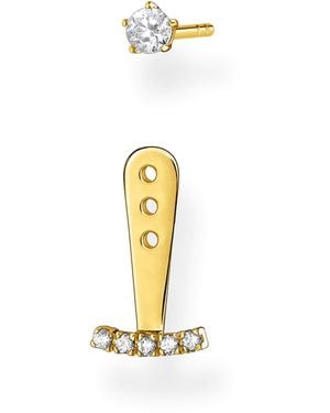 Thomas Sabo Orecchini da donna in argento Sterling 925 con pietre bianche - Metallizzato