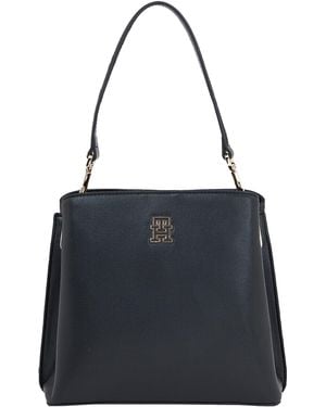 Tommy Hilfiger Th Timeless Bucket Bags - Black