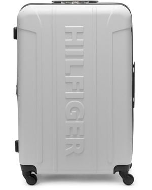 Tommy Hilfiger Check In Spinner Hardside Luggage - Gray