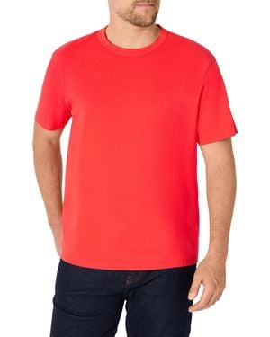 Amazon Essentials T-shirt En Coton Épais Coupe Décontractée - Rouge