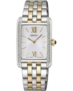 Seiko Orologio Analogico al Quarzo Donna con Cinturino in Acciaio Inossidabile SWR093P1 - Grigio