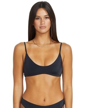 Volcom Simply Seamless Crop Bikini Top - Blue