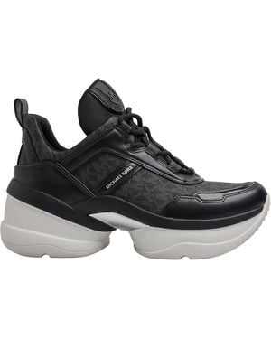 Michael Kors Scarpe da ginnastica Olympia da donna 49F4OLFS1B - Nero