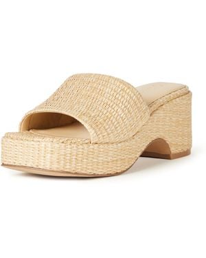 The Drop Bertina Platform Slide - Natural