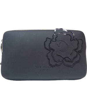 Ted Baker Jelika Magnolia Silicone Make Up Cosmetic Bag In Black