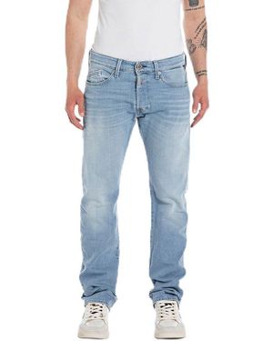 Replay Men's Jeans With Stretch - Blue