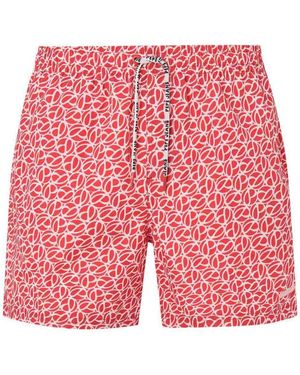 Pepe Jeans P Print Swimshort - Rosso