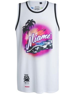 HUGO Visa Cash App Rb F1 Special Edition Miami Gp Tank Top Jersey - Grey