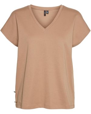 Vero Moda VMKARIN AVA SS TOP Box JRS GA - Natur