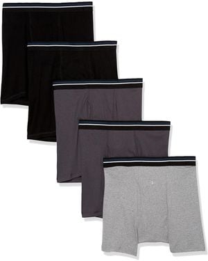Amazon Essentials Bequeme Boxershorts Aus Baumwolle Ohne Etikett - Grau