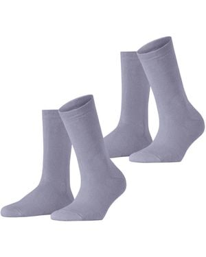 Esprit Cloud Multipack W So Cotton Plain 2 Pairs Socks - Blue