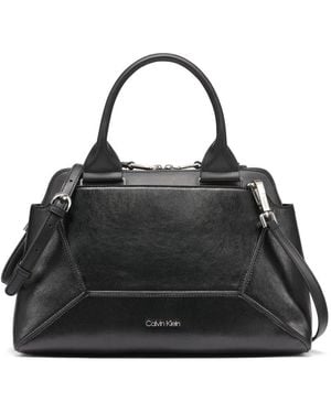 Calvin Klein Heidi Organizational Satchel - Black