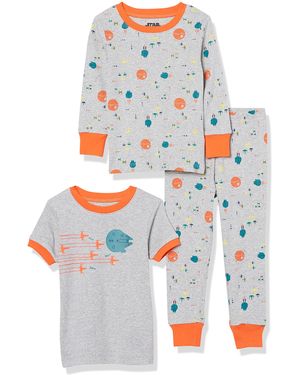 Amazon Essentials Disney | Marvel | Star Wars Conjuntos de Pijama Ceñidos de Algodón Niño - Multicolor