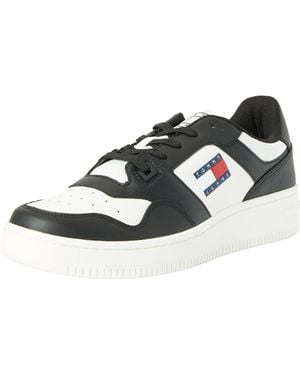 Tommy Hilfiger Tjm Retro Basket Ess Trainer - Black