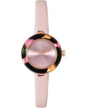 Ted Baker Orologio Analogico al Quarzo Donna con Cinturino in Pelle BKPBWF003 - Rosa