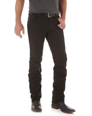 Wrangler Retro Slim Fit Straight Leg Jeans - Schwarz