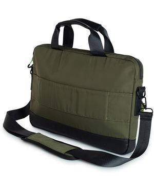 Munich Recycled X Wear Briefcase Kaki - Zwart