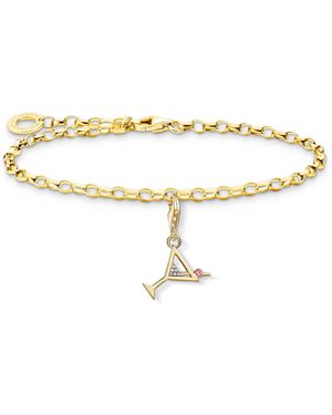 Thomas Sabo Sabo Schmuck Set Armband Charm Anhänger 925 Sterlingsilber SET0611-995-39-L17 - Mettallic