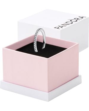 PANDORA Anello senza tempo 192999C01-52 Banda - Rosa