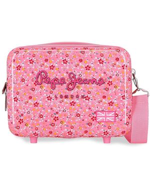 Pepe Jeans Alenka Rosa Nececer Adaptable Rosa 29x21x15 cms Rígido ABS 9,14L 0,83 kgs by Joumma Bags