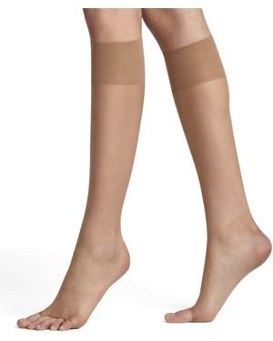 FALKE Shelina Toeless 12 Den W Kh Ultra-sheer Plain 1 Pair Knee-high Socks - Black