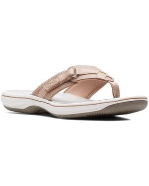 Clarks Breeze Sea Slippers Vrouwen - Roze