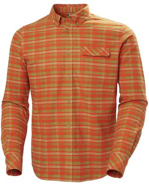 Helly Hansen Hansen Classic Check Ls Shirt - Organic Cotton - Orange