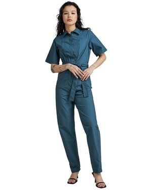 G-Star Bristum Deconstructed Jumpsuit - Blauw