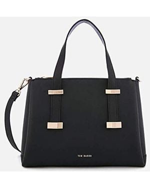 Ted Baker Julieet Bow Adjustable Handle Small Tote Bag - Black