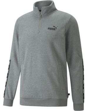 PUMA Ess+ Tape Half-zip Tr - Grijs