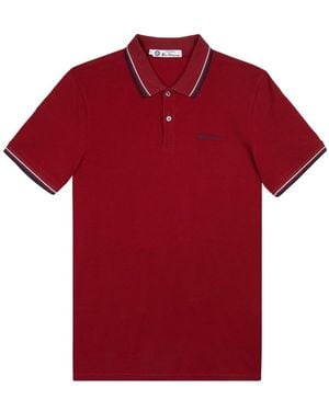 Ben Sherman Polo Signature Piqué Rosso