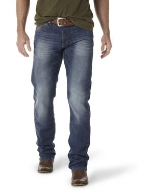 Wrangler Slim Fit Straight Leg Jeansvaqueros Pierna Recta De Ajuste Delgado Retro Jeans - Blau