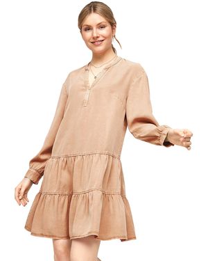 Comma, CI 603.14.103.20.200.2102488 Kleid - Natur