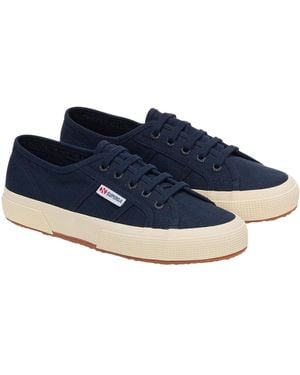 Superga Adult 2750 Linen Trainers - Blue