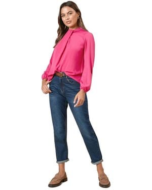 Dorothy Perkins Twist Neck Blouse - Pink