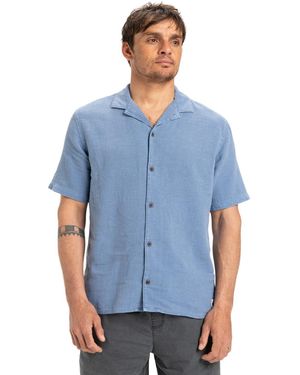 Quiksilver Short Sleeves Shirt for - Hemd mit kurzen Ärmeln - Männer - Blau